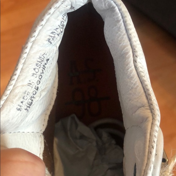 AS 98 White Bruce boot high top sneaker NWT - Picture 6 of 6